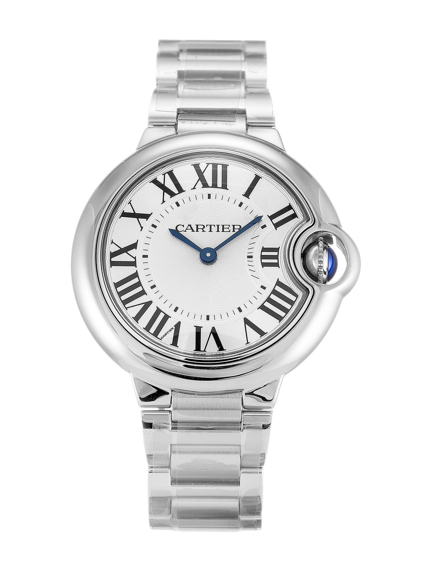 Cartier Ballon Bleu Silver Roman Numeral Ladies Quartz W6920084 Watch