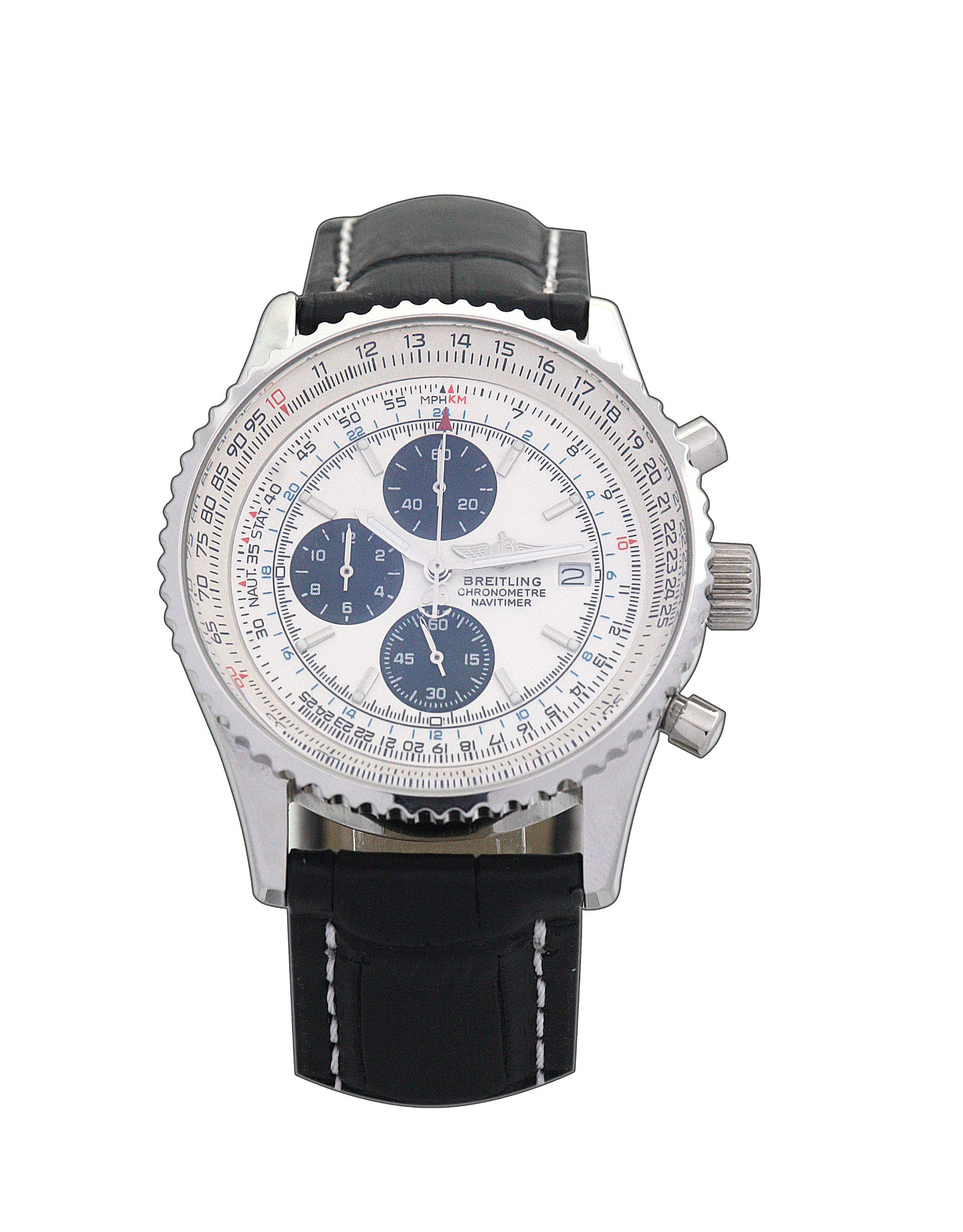 Breitling Navitimer White dial Mens Quartz A23322 Watch