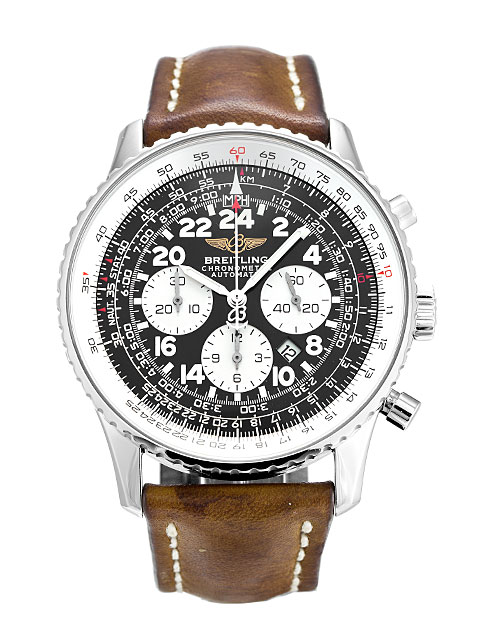 Breitling Cosmonaute Black Arabic Mens Quartz A22322 Watch