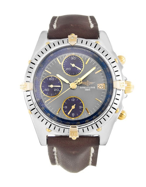 Breitling Chronomat Grey Baton Mens Quartz B13047 Watch