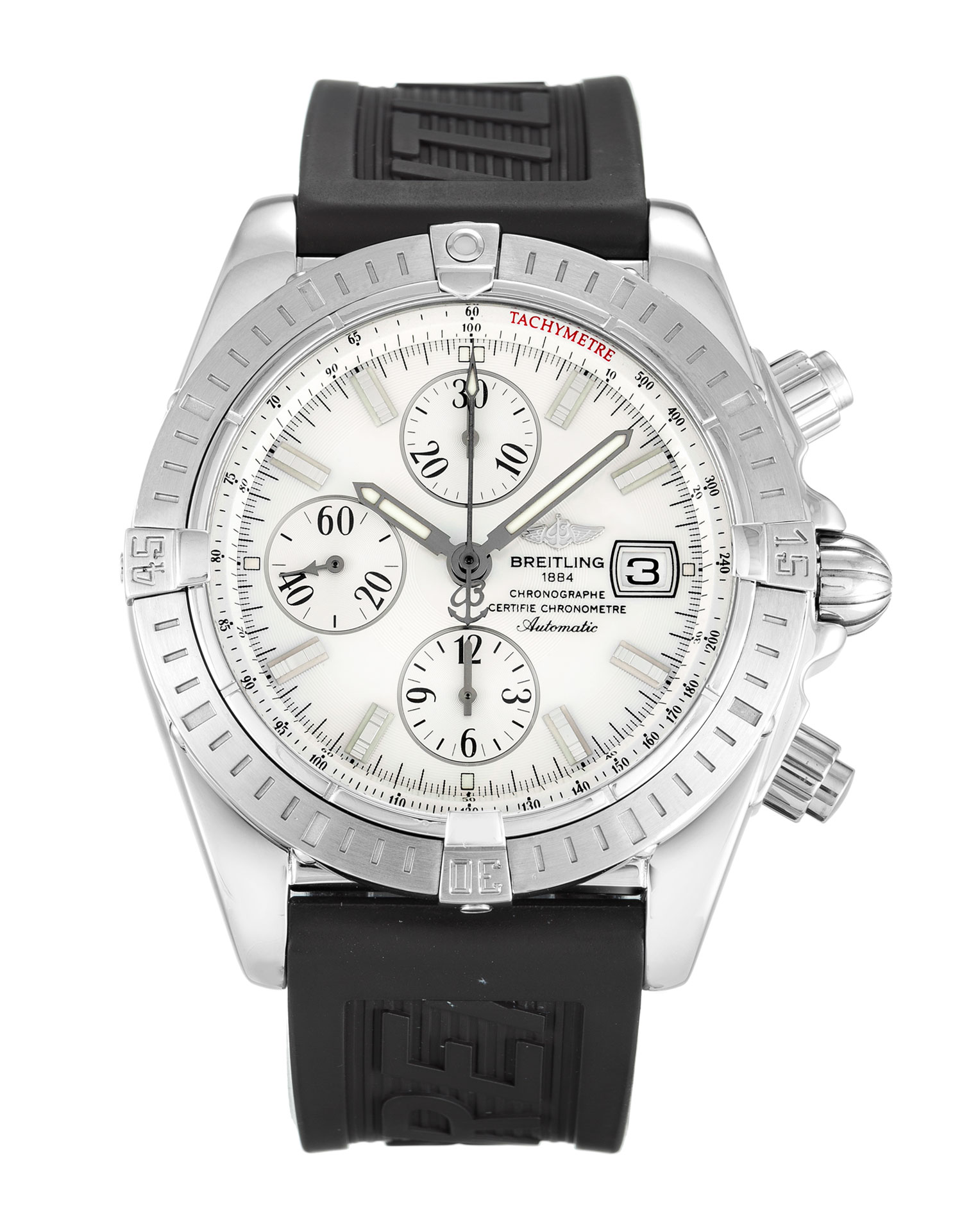 Breitling Chronomat Evolution Mother of Pearl-White Baton Mens Quartz A13356 Watch
