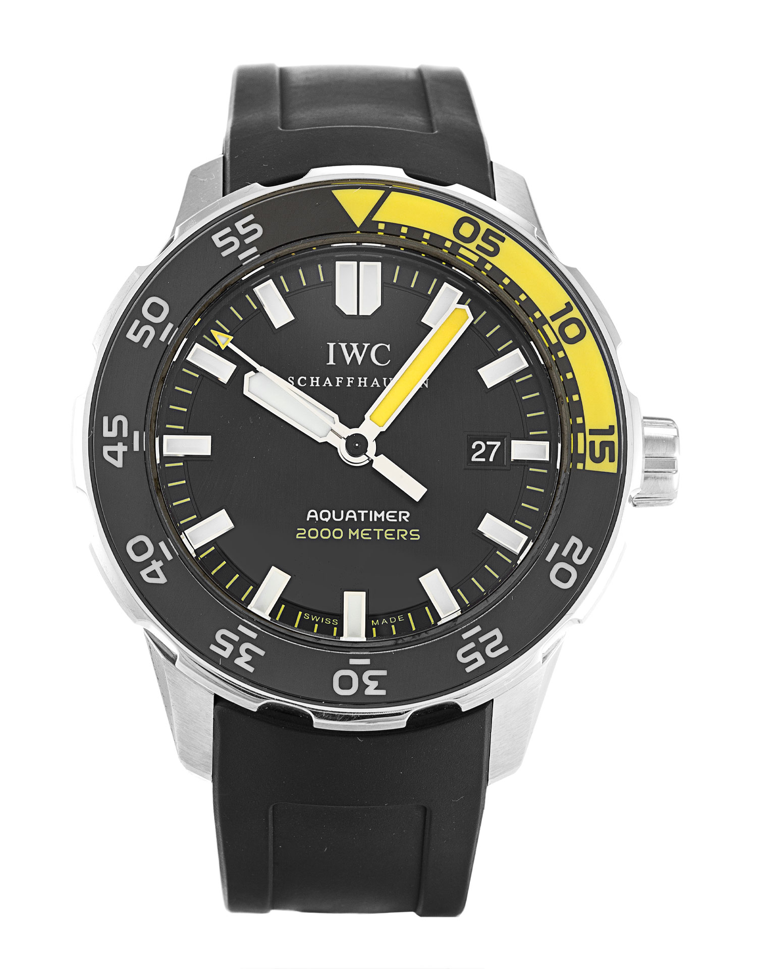 IWC Aquatimer Black Baton Mens Automatic IW356802 Watch