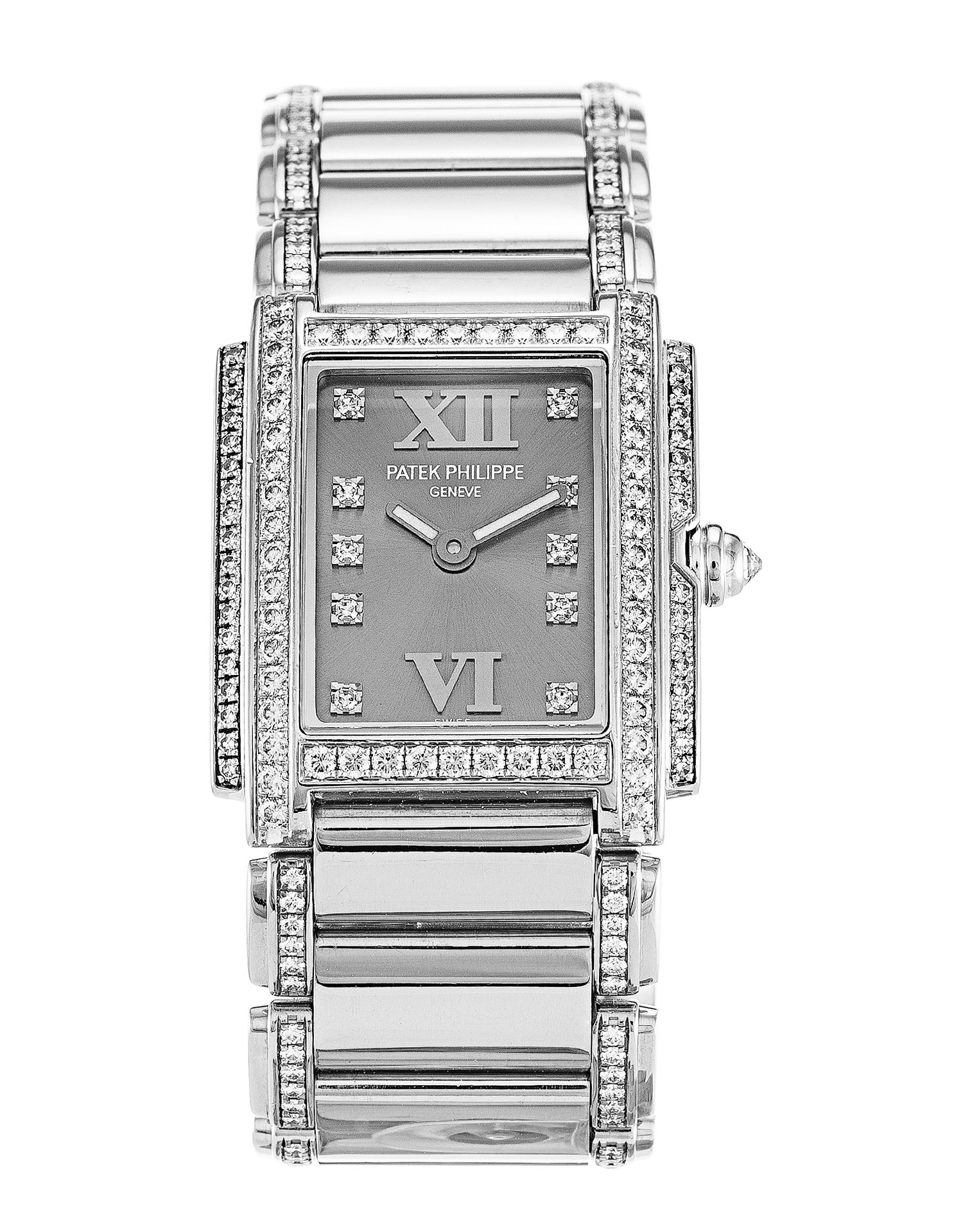 Patek Philippe Twenty-4 Grey Diamond Ladies Quartz 4908/310G Watch